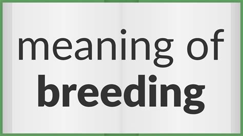 Breeding Press Meaning: Unraveling the Layers of a Complex Concept