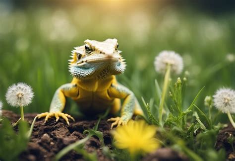 Can Bearded Dragons Eat Dandelion Flowers? And Why Do They Dream of Electric Sheep?